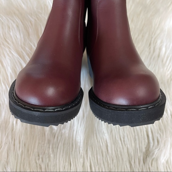 JIL SANDER Leather Chunky Platform Heel Boots Size 39 (8) NWT - Picture 3 of 8